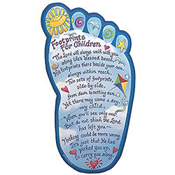 Plaque-Footprints For Children