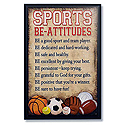 Plaque-Sports Be-Attitudes