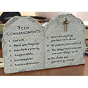 Plaque-Teen Commandments