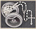 Rosary-White With Gift Box