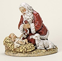 Statue-Kneeling Santa- 8